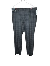 J. Ferrar Me&#39;s Dress Pants Ultra Comfort Check Plaid Slim Stretch Grey 3... - £18.86 GBP