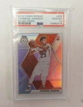 2019 Panini Mosaic Cameron Johnson Silver Prizm Rookie Card PSA Graded GEM MT 10 - £66.59 GBP