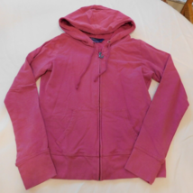 Miley Cyrus Max Azria girls Long Sleeve hoodie Size L large Fuchsia  GUC^^ - £18.50 GBP