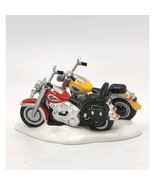 Department 56 Harley Davidson Fat Boy &amp; Soft Tail Motorcycle 54900 VTG 1997 - $35.00 CAD