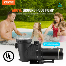 Above Ground Pool Pump, 2 HP, 110 GPM Max Flow, Single Speed 110V/240V, ... - £124.79 GBP