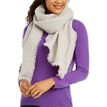 $50 INC International Concepts Faux-Pearl-Embellished Bias Wrap Gray One Size - £6.02 GBP