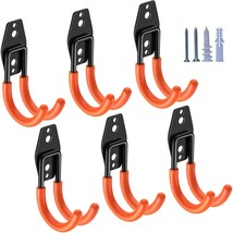 6 Pack Garage Hooks Heavy Duty,Utility Steel Garage Storage Hooks,Wall Mount Gar - $28.99