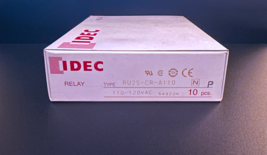 10X RU2S-CR-A110 IDEC Plug-in Power Relay DPDT 120VAC 10A W/ RC RU Serie... - $96.75