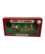 Hallmark Keepsake Ornament Santa and His Reindeer 1986 Vintage - $15.50 CAD