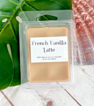 Fr. Vanilla Latte Natural Coconut Soy Wax Tarts Candle Warmer Melts Hand Poured - £1.59 GBP