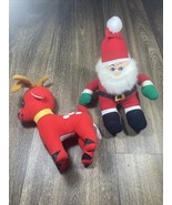 Fun World Christmas Stuffed Plush Santa/Reindeer - $460.52 MXN