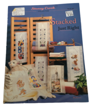 Stoney Creek Cross Stitch Patterns Book Stacked Just Right Lighthouse Penguins - £3.92 GBP