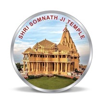 BIS Hallmarked Shri Somnath Temple 20gm 999 Pure Silver Coin - $89.09