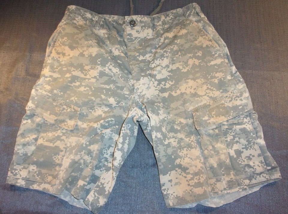 MIL TACTICAL  ACU DIGITAL UPC SUMMER BOARD SHORTS RIPSTOP HOT WEATHER 32... - $19.79
