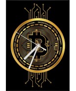 Wall Clock BITCOIN - $33.22+
