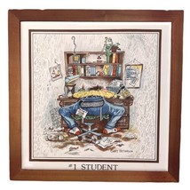 Gary Patterson #1 Student Ceramic Tile Trivet Papel Made In Japan Vintage 9 x 9&quot; - £17.43 GBP