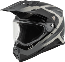 FLY RACING Trekker Pulse Helmet, Black/Gray, Small - £157.34 GBP