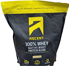 Ascent 100% Whey Protein Vanilla Bean 4.25 Lbs EXP 04/2027 - $68.04
