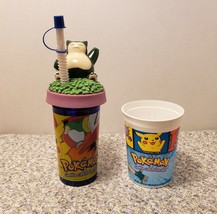 Pokemon Tumbler Head with Snorlax - Blue with Straw &amp; Plastic White Cup - $19.99