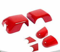 Aftermarket For 2018-22 Jeep Wrangler JL 6pc Red Exterior Side View Mirr... - $37.77