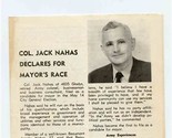 Col. Jack Nahas for Mayor of Beaumont Texas Items  - $27.72