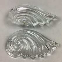 Set Of 2 Mikasa Crystal Shell Candy Dish Trinket Dish - 7.5” - £15.30 GBP