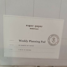 Sugar Paper Essentials - Weekly Planning Pad 52 weeks 7.25 x 10 - £10.11 GBP