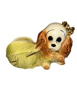Vintage Hull Ceramic Dog Planter Cocker Spaniel Cavalier Gold Puppy Croc... - €25,44 EUR