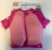 NEW Despicable Me Minion Two-Piece Floatation Aid Pink Medium/Large 20-33 LBS - £11.30 GBP