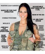 MOLLE II ACU FLC TACTICAL FIGHTING LOAD CARRIER VEST CHEST RIG &amp; 20 POUC... - €44,45 EUR