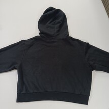 Semper Fresh Women's Black Drawstring Pullover Cropped Hoodie Sweatshirt Size XL image 15