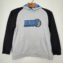 Nike Hoops Hoodie Grey Dark Blue "Satin" lined hood Basketball Youth Boy... - $9.75