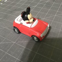 Mickey Mouse Mattel 2016 Red Car Silver Hubcaps Some Paint Missing On Ears - £4.00 GBP