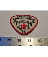 Home Treasure 66 Camporee Downeast District White Patch Red Trim Black L... - $26.05 CAD