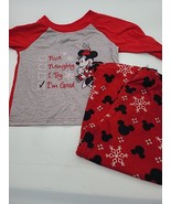 Disney Size 4T Minnie Mouse Christmas Holiday Family Sleepwear Pajamas L... - $15.00