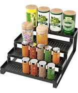 4-Tier Spice Rack Organizer for Cabinet,Sturdy Seasoning Organizer Spice... - £10.73 GBP