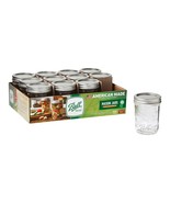 8 Oz Mason Jars Regular Mouth 12Pk, Half Pint Canning Jars with Lids and... - $26.02