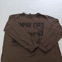 Fashion Nova EMPIRE STATE Women's Brown Cotton Blend Long Sleeve T-Shirt Size L image 10