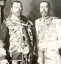 Czar Nicholas And King George V WW1 Print 1917 Royal Family Portrait SmDwC4 - $34.99