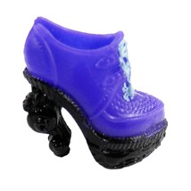 2012 Monster High 13 Wishes Twyla Single Purple Heel Shoe Oxford Y7708 Boogeyman - £3.90 GBP