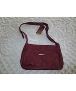 NWT STONE MOUNTAIN Hamptons Collection BURGUNDY GEN. LEATHER Shoulder BA... - £78.01 GBP