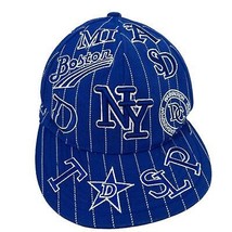 New York Yankees All Stars Sports MLB Baseball Cap Blue Pin Striped L 7.5  - £19.39 GBP