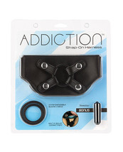 Addiction Strap On Harness With Bullet One Size Black - $37.86