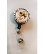 Georgia Tech Yellow Jackets Badge Reel Work Id Holder Cna RN Lpn nurse D... - $4.90