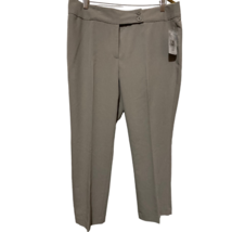 Investments Womens The Park Ave Fit Slim Leg Pant Gray High Rise Petites... - $16.82