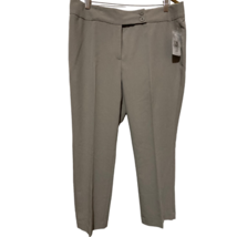 Investments Womens The Park Ave Fit Slim Leg Pant Gray High Rise Petites... - £12.77 GBP