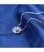 2Ct Round Cut Lab Created Diamond Women Flower Pendant 14k White Gold Pl... - $186.82 CAD
