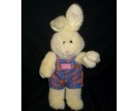 14&quot; VINTAGE EDEN OSHKOSH B&#39;GOSH CREME BUNNY RABBIT STUFFED ANIMAL PLUSH TOY - £26.01 GBP