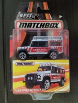 2016 Best of Matchbox Premium Collection Land Rover Defender 110 Silver/Red - £11.34 GBP