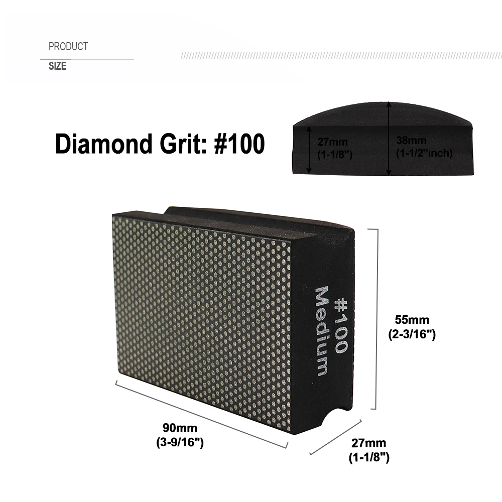 SHDIATOOL 1pc Grit50-800  Hand Polishing Pads Concrete Stone Granite Marble 90X5 - £164.51 GBP