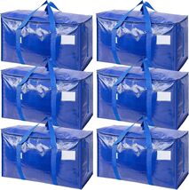 Space-Saving 6 Pack Extra Large Moving Bags - Heavy-Duty &amp; Foldable for ... - $63.31