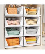 5 Pack Stackable Closet Storage Basket, Multifunctional &amp; Foldable organ... - $807.14 MXN