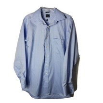Chaps Non-Iron Collared Button Up Shirt ~ Sz 15.5 (32/33) ~ Blue ~ Long ... - $19.79