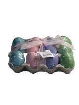 Speckled Multicolor Pastel Eggs 12 Decorative Easter Eggs-One Egg Pushed Up. - £10.71 GBP